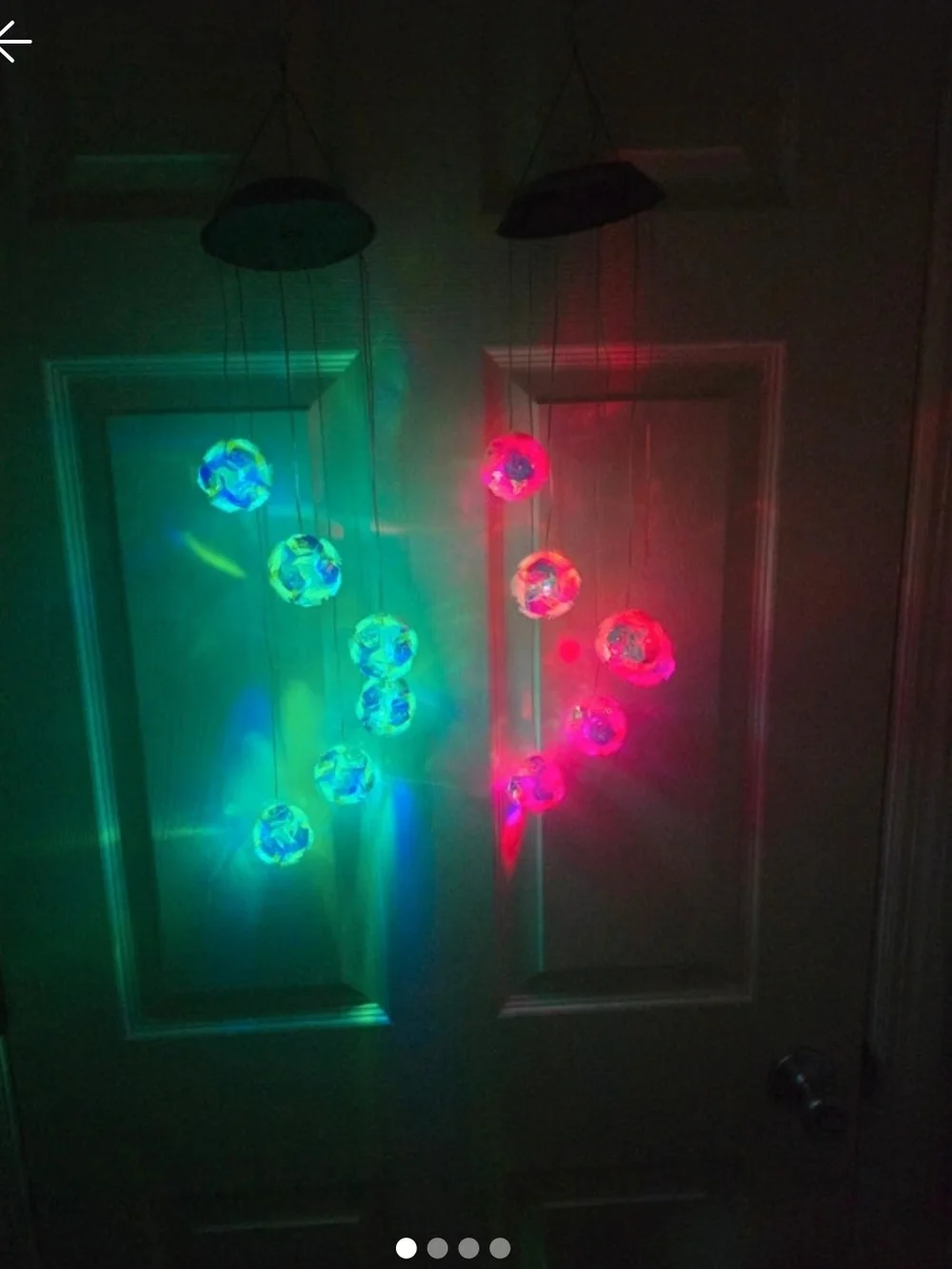 Solar LED Wind Chime – Color Changing Crystal Ball String Lights, Outdoor Hangin